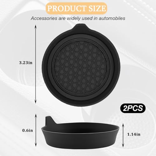 2PCS Portavasos de silicona antideslizante para auto miniatura 2
