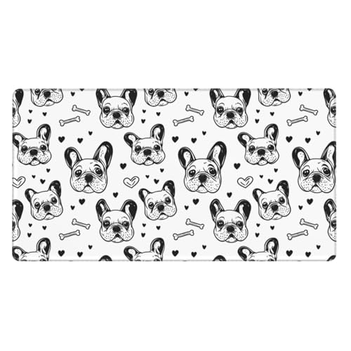 Grand tapis de souris de jeu et tapis de bureau imprimé