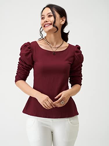 Image of AASK Casual Solid Women Top