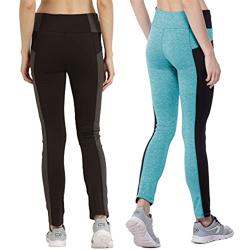 Image of CHKOKKO Women's High Rise Yoga Track Pants Stretchable Sports Tight