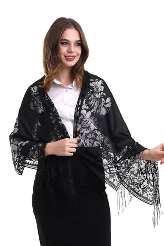 ihvan online, Lightweight Shawl for Women, Head Scarves Hijab, Soft Tulle Shawl, Head Covering Chapel Veil Lace Shawl