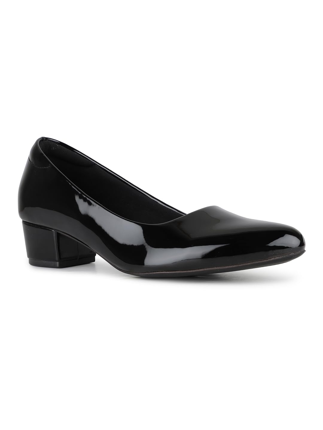 inc.5 Womens Women Black Casual Wear Solid Pattern Pointed Block Heel Pumps Pump-picture-29