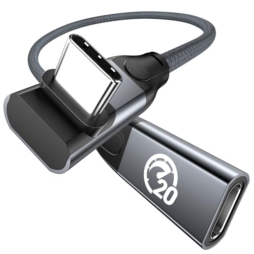 Cavo Prolunga USB C 3.2 Gen 2 Maschio-Femmina - 2 Metri, Ricarica Rapida 240W, Trasferimento Dati 20 Gbps, Video 4K, Nylon Intrecciato - 3