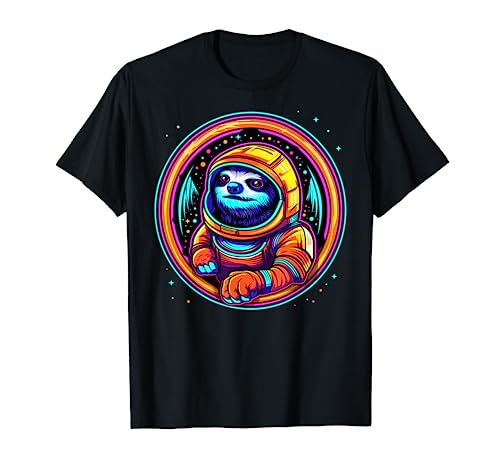 Space Sloth Funny Astronauta Funny Galaxy Animales Camiseta