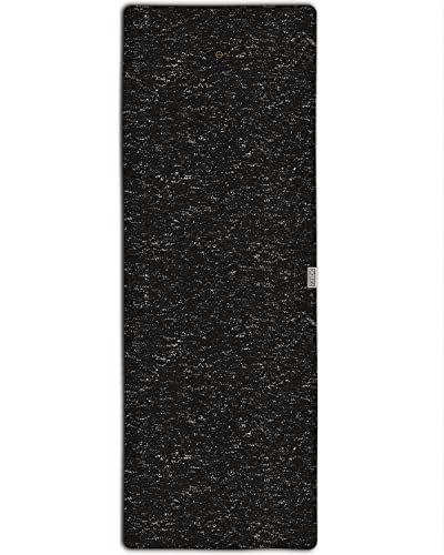 Leus Yoga Eco Towel - Non-Slip Quick-Drying Recycled Microfiber Towel For Hot Yoga, Pilates, And Fitness - Black Heather #TOP13