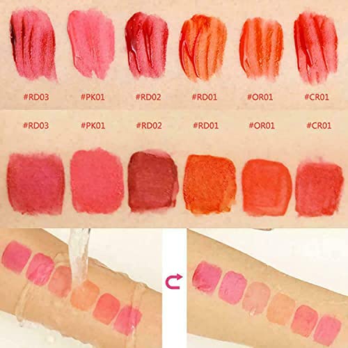 Owsen 6 Colors/Set Wine Lipstick Matte Long Lasting Waterproof Lip Tint Set Lip Gloss Lip Stain,Wine Liquid Lipstick, Lady Long Lasting Make Up Gloss Matte Lip Tint Wine Bottle Cover (6 Colors) #TOP7