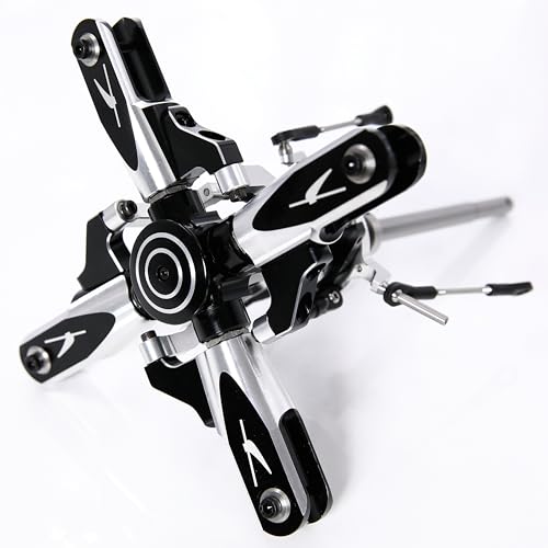 T-rex 500 DFC RC Helicopter 4 Blades Main Rotor Head Kit for Align Trex 500 Upgrade Part (4 Blades Rotor Head)