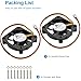 GDSTIME 50mm Fan 3 Pin, 12V 50x50x10mm Mini DC Brushless Cooling Fan Replacement for CPU Heatsink, Northbridge Cooler (2 Pack)