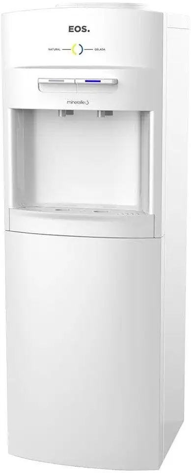 Bebedouro de Coluna para Garrafão Compacto Eos Mineralle Compressor Branco Ebc05bc 220v