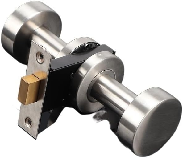 304 Stainless Steel Invisible Door Lock Hidden Single-Side Background Wall Double-Side Handle(5pcs White)