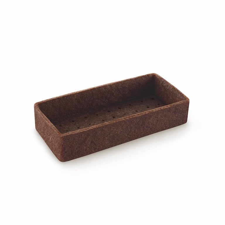 Mürbteig Tartelettes medium rechteckig 27 Stück - schoko