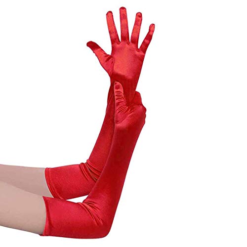 サテンロンググローブ ウエディング 手袋 ブライダル 花嫁 パーティー ストレッチ グローブ ダンス 演奏会 結婚式 フォーマル レディース グローブ