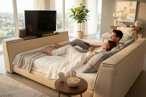 EFFETTO CASA SANREMO Letto Matrimoniale su Misura con TV a