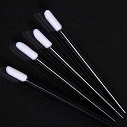 ZHIYE Lip Brushes, 100Pcs Black Disposable Lip Brushes Make Up Brush Lipstick Lip Gloss Wands Applicator Tool Makeup Beauty Tool Kits