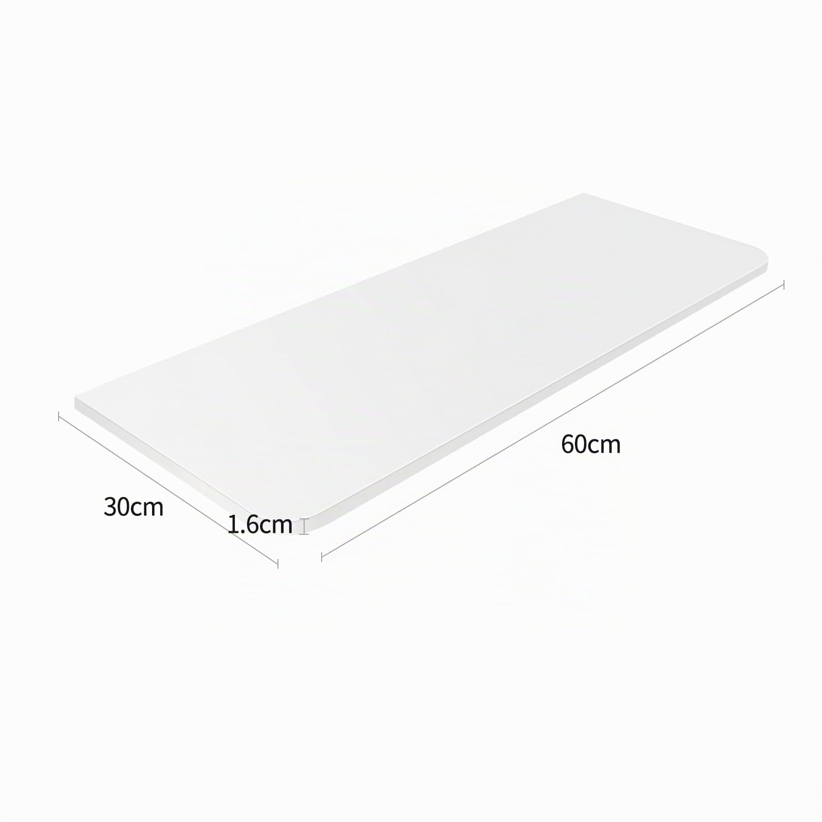 OHMG Tavolo da Muro Pieghevole - Tavolo da Pranzo, Scrivania a Ribalta per Ufficio, Cucina, Sala da Pranzo (Bianco - 60 * 30 * 1.6cm)