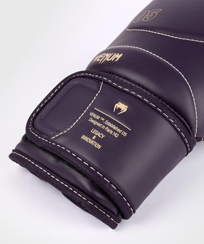 Guantes de boxeo Venum Impact EVO morado profundo 14 Oz para saco y combate 6