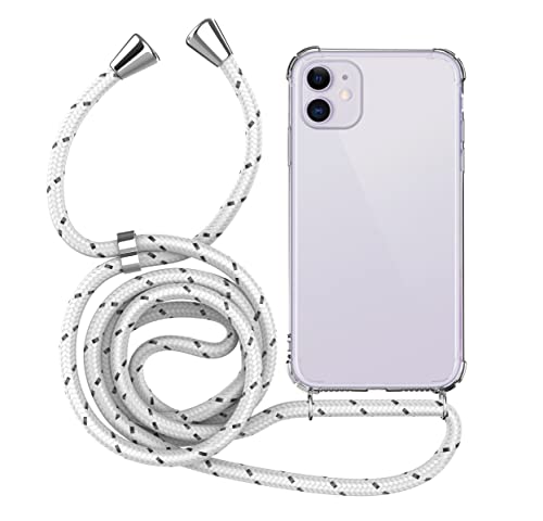 MyGadget Strap Case for Apple iPhone 11, Crossbody Phone Cover, TPU Silicone Case with Neck Holder