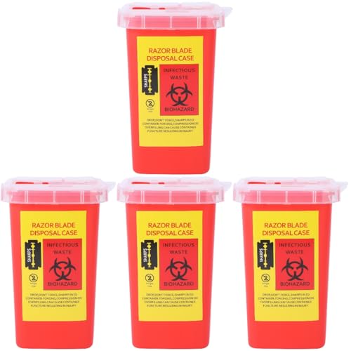 Récipient à lame de rasoir léger portable en plastique