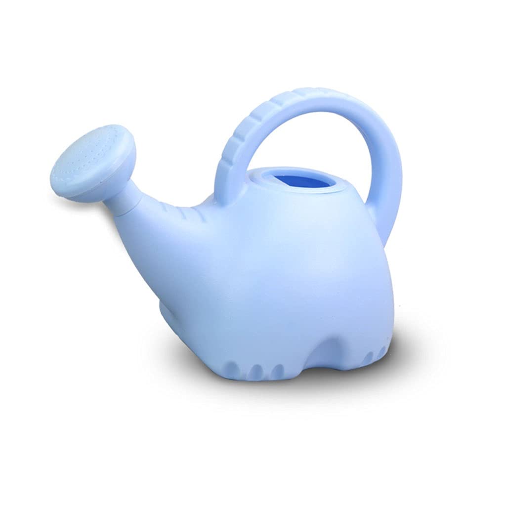 Liudan Regadera de Jardin Riego de plástico Kids Pequeños Pequeño Elefante Ligero WateEning Can 1.5L con Plantas de jardín al Aire Libre de Cabeza Interior. Regadera (Color : Blue1)