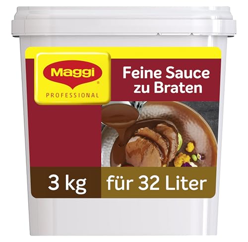 MAGGI Professional Feine Sauce zu Braten, vegan, Ergiebigkeit 32 L, 1er Pack (1 x 3 kg GastroBox)