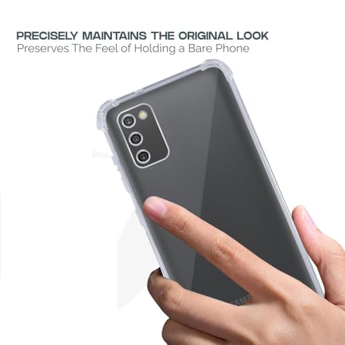 Image of COVERBLACK Flexible Clear Rubber Case Back Cover Compatible for Samsung A03s / M02s / A02s 4G - Transparent
