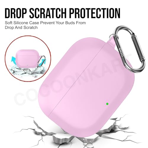Image of Soft Silicone Case Cover Compatible for OnePlus Nord Buds 3r (2025) -Pink