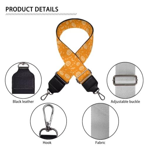 Image of Adjustable Purse Strap Replacement, Wide Shoulder Canvas Bag Strap, Crossbody Handbag Strap