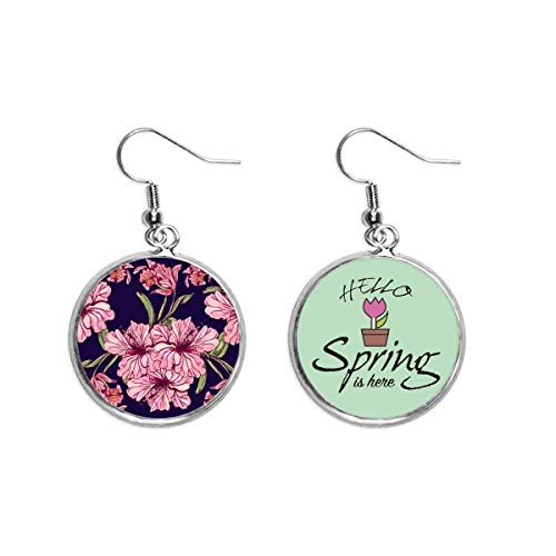 Pendientes de primavera estilo hoja oscura para tus looks de diario
