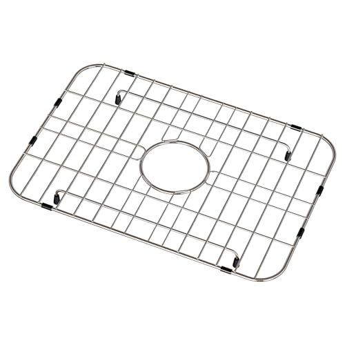 Sink Grid 18' X 12-1/2', Centered Drain with Corner Radius 1-1/2' Stainless Steel Material for Sink...
