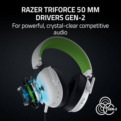 Image of Razer BlackShark V3 X HyperSpeed Wireless Gaming Headset for Xbox: 50mm Drivers - Cardioid Mic - 2.4 GHz, Bluetooth - Works with PC, Mac, Nintendo Switch, Smartphone - Long Battery Life - White