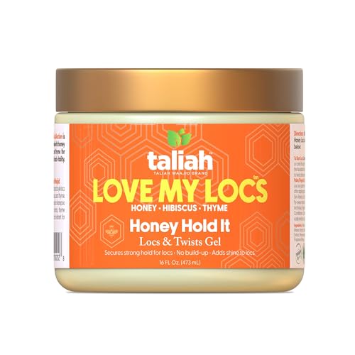 Taliah Waajid Love My Locs Honey Hold It Locs & Twists Gel - Hair Styling Gel for Textured Hair 16oz - Infused with Honey Hibiscus and Thyme for Healthy Locs