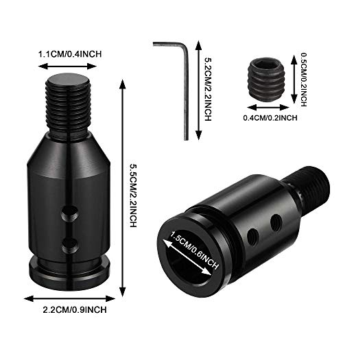 Tomall Universal Aluminum Shift Knob Adapter M12X1.25 For Non Threaded Shifter Car Adapter Accessories Compatible With Bmw Mini Etc. (Black) #TOP1