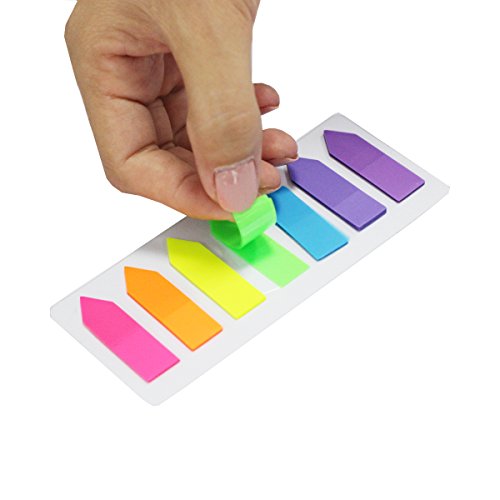 Megrocle Neon Page Marker Tabs – 4 Packs, 560 Pieces, Fluorescent Sticky Note Index Tabs For Books & Planners - View #5