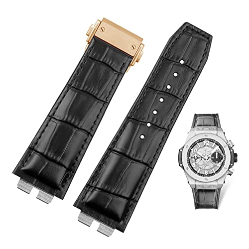 Bracelet Hublot Big Bang 411 à libération rapide 27-19mm cuir GUMMMY crocodile