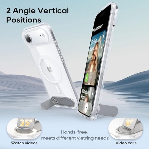 Étui smartphone 2026 Air transparent avec support intégré pour mobile - 3