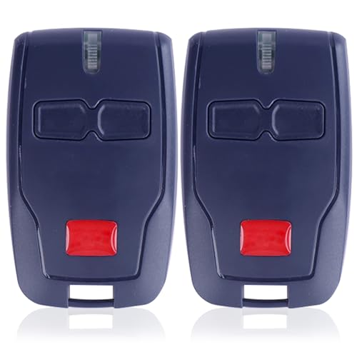 Mando de Garaje BFT 2pcs, 433,92MHz Rolling Code para Puertas Automáticas BFT, Compatible con BFT Mitto 2 Mitto 4 Kleio Ghibli TRC2 RCB04, 2 Canales, Modelo B RCB, Incluida Batería