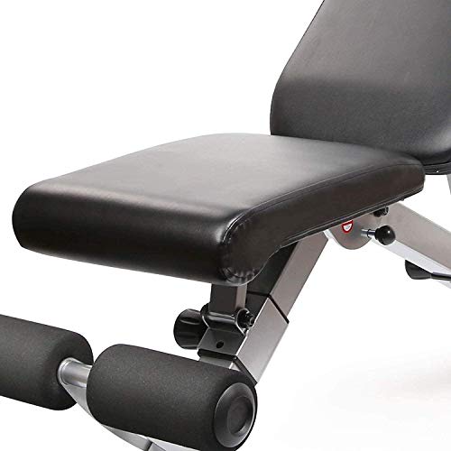 RitFit Adjustable / Foldable Utility Weight Bench for Home Gym, Weightlifting and Strength Training - Bonus Workout Poster with 35 Total Body Exercises