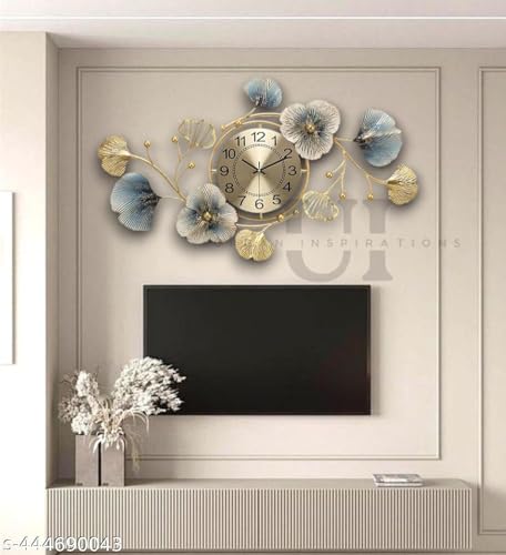 URBAN INSPIRATIONS 70cm Gold Antique Wall Clock - Image 6