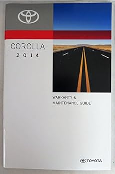 Paperback 2014 Toyota Corolla Owners Manual Book