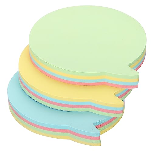 Bloc de notes autocollantes en forme de bulle 100 feuilles pour fournitures de bureau