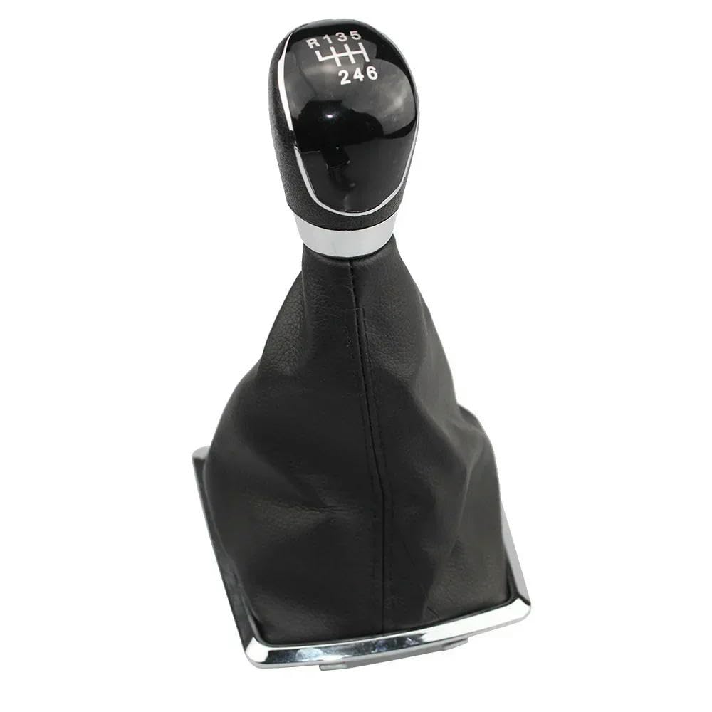 GZNBB Car Manual Gear Shift Knob Boot Cover Gaiter Lever Shifter Handle Stick, for Ford Focus 2 MK2 2005-2008
