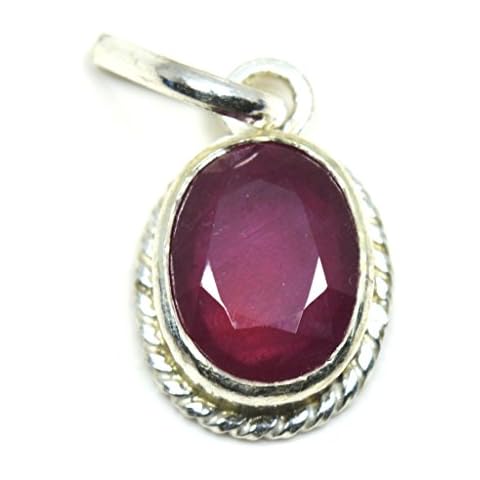 Handmade Ruby Silver Pendant for Women Cover