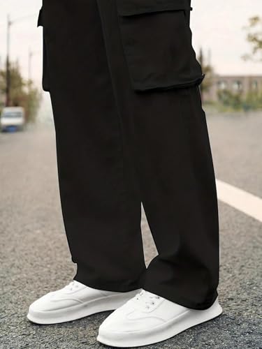 Image of Lymio Cargo for Men | Cotton Cargo Pant | Drawstring Waist Pant (Also Available in Plus Sizes) (38-41)