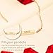 Purnebu 14K or 18K Gold Handmade Bar Necklace - Locket in Vertical Bar - Cremation Memorial Necklace for Human Ashe - Custom Engrave Keepsake Jewelry (Bar Pendant, 18K - Yellow Gold, 18 Inch,T - 4)