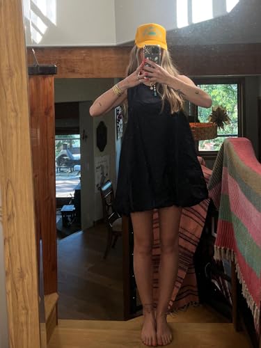 Majdan Womens Bubble Mini Dress Summer Sleeveless Short Dresses Lantern Tank Dresses Beach Sundress with Pockets2