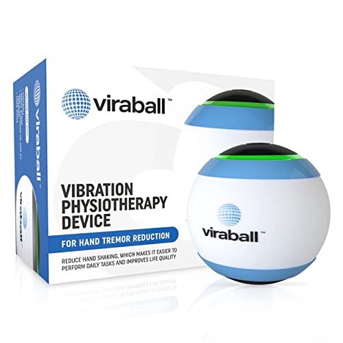viraball Physiotherapy Vibration Therapy Ball - Physical Therapy for Hand Tremor Reduction (Parkinson) with Rechargeable Battery Reduce & Stress Relief