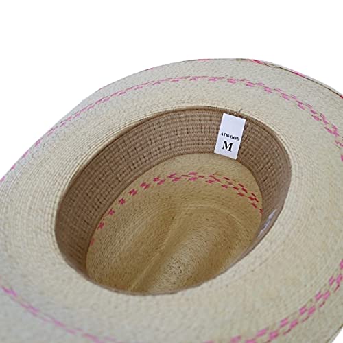 Atwood Kid's Pink Pinto Palm Leaf Hat - Size Large4