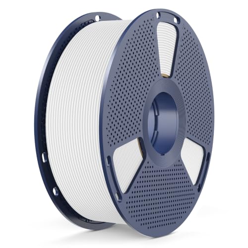 SUNLU Rapid PETG 3D Filament 1.75mm, High Speed 30-600mm/s, 1KG White