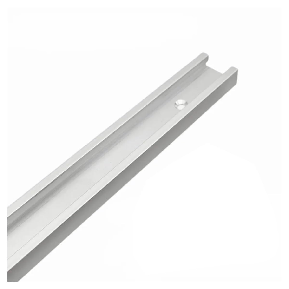 Rail de guidage et rails en T for table de travail du bois Rail à onglet en aluminium Fixation en T for établi Outils de table de toupie(T30 Silvery Track,600mm)