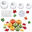 6 Pcs Pumpkin Candle Molds Set